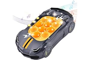 UXSIO Fast Push Bubble Game, Pop Game Light Fidget Up Toy for Kids, 4 Modes Bubble Stress Handheld Game Console, Christmas Birthday Gift for Boys and Girls Ages 3 4 5 6 7 8+ Year Old, Black