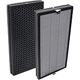 PUREBURG Replacement Filter Compatible with VALKIA PU-P01 Air Purifier 1056sqft,1 Set (2 Filters) H13 Activated Carbon 3-Stage Filtration Air Clean Dust VOCs Odor