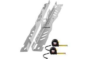 FAITIO Heavy Duty Wheel Alignment Tool Kit, Toe Alignment Tool with Thickened Plates for Tough Use, Car Front End Alignment Tool for Fast Accurate Toe Adjust, DIY Wheel Alignment Kit for Automotive, Silver