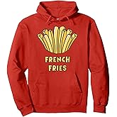 Cute Yellow Red French Fries Costume For Kids and Toddlers Pullover Hoodie