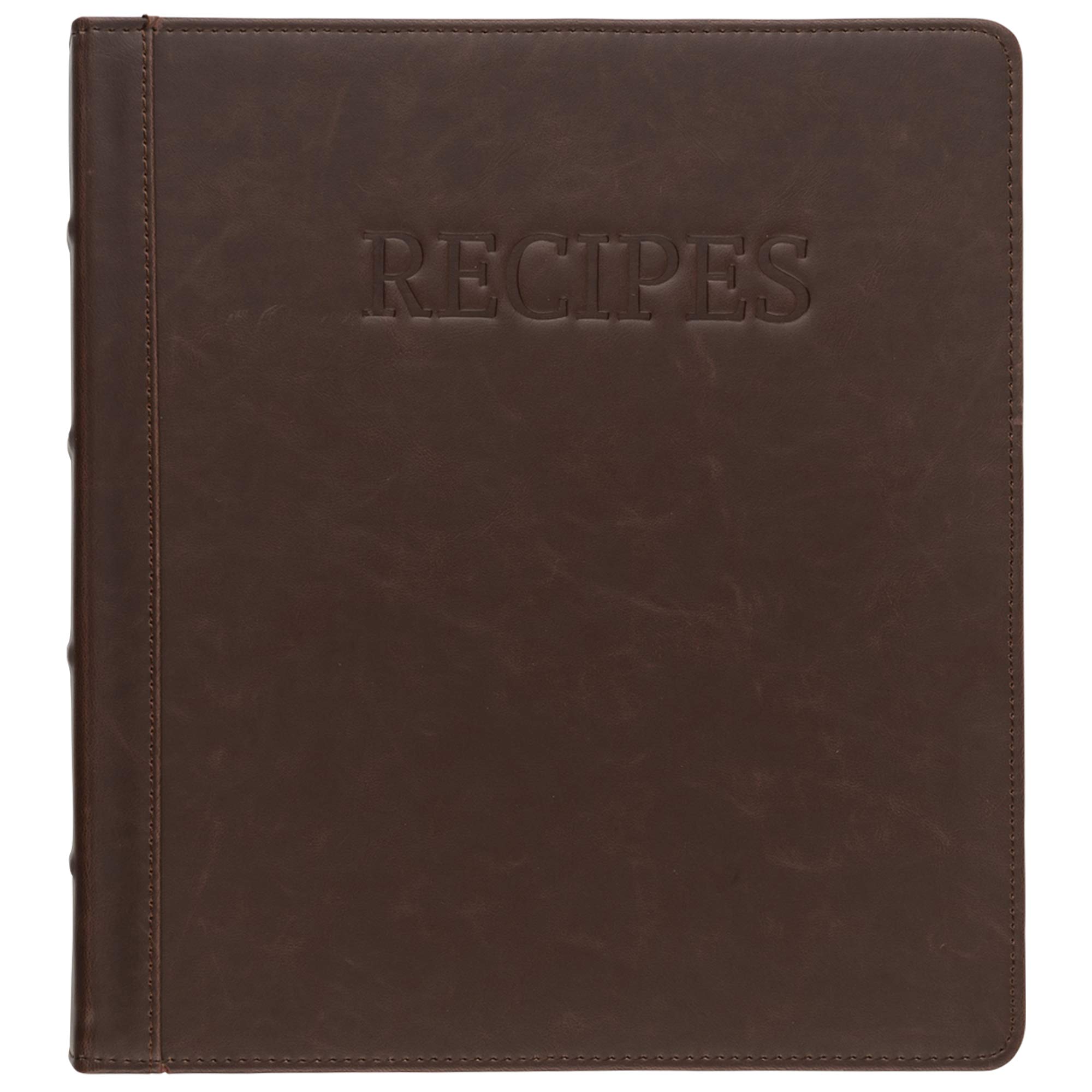 Samsill Recipe Binder, 8.5x11, 3 Ring, Brown, Bold Design
