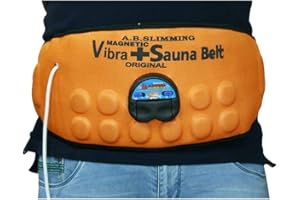 SIUPA Sauna Slim Vibrating Plus Heating Vibrating Magnetic Slimming Belt (Men and Women) - Orange, One Size