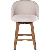 Garet Swivel Counter Stool - Rustic Natural Finish