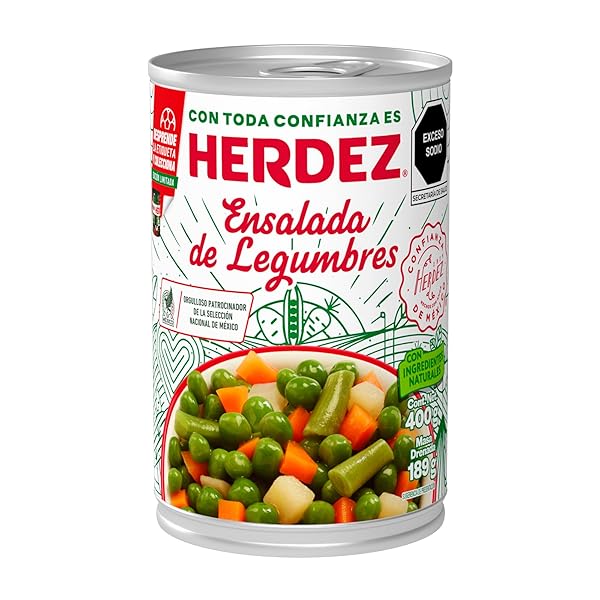 HERDEZ, ENSALADA DE VERDURAS, 400 GRAMOS