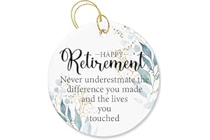 SODAVA - Retirement Christmas Ornament 2023, Retirement Gifts for Women 2023 Coworker, Ceramic Keepsake Retired Christmas Ornaments Xmas Ornaments Ceramic Ornaments Christmas Decorations