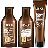 Redken All Soft Mega Curls Shampoo, Conditioner & Treatment Set For Extremely Dry Curly and Coily Hair - Nourishes and Softens Severely Dry Curls