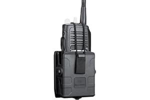 GUN & FLOWER Molle Universal Radio Holster, Secure Fit, Easy Attachment for Outdoor, Tactical, and Work Use, Compatible with Motorola APX6000 XTS5000 XTS2500, Kenwood TK-2000, Hytera PD700 PD782