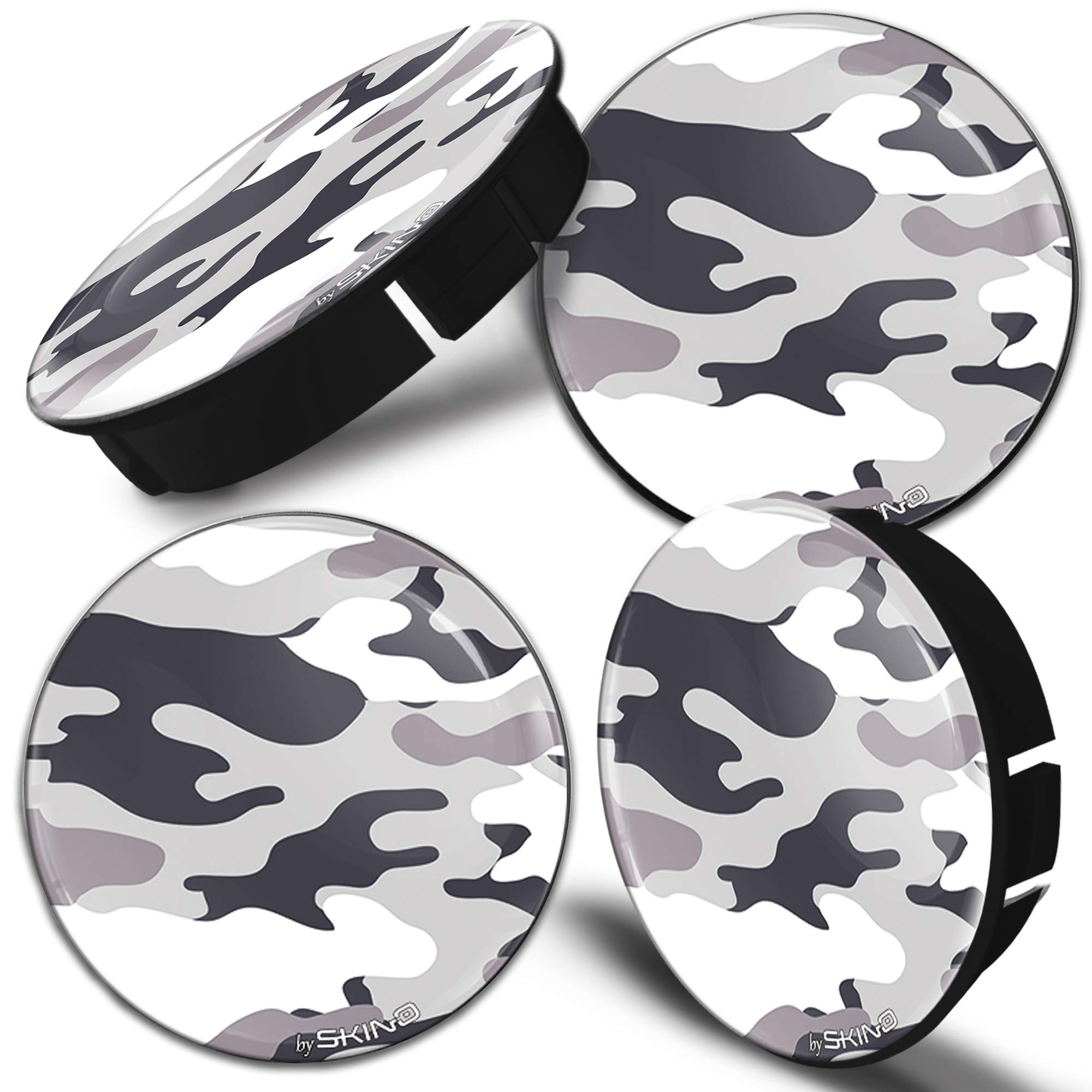 SkinoEu® 4 x 60mm 3D Gel Car Wheel Centre Universal Rims Hub Center Caps Vehicle Auto Tuning Emblem Camouflage C 22 Z*