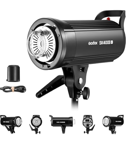 Godox ML150BI Luce LED Bi-Color Video 2800K-6500K – Kit Con Obiettivo Zoom, Adattatore V-Mount E Softbox AD-S60S