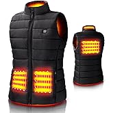 Abuytwo Heated Vest for Men/Women,Electric Heating Jacket Warming Waistcoat Fit Vest For Outdoor Hiking Hunting-No Battery