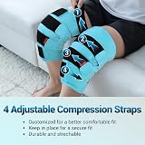 Comfytemp 2Pcs XXL Full Coverage Knee Ice Pack Wrap 360° view 3
