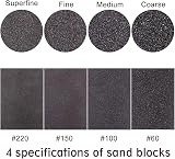YICOTA Sanding Blocks 4 Pcs 4 Grits Coarse Medium Fine Superfine Wet Dry view 3