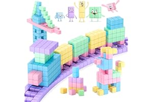 SYSKENI 45PCS Magnetic Blocks Toddler Toys, Magnetic Building Blocks Magnet Toys, Magnetic Blocks for Kids ages 1-3 3-5 4-8, Sensory Montessori Toys Magnet Cubes Classroom Must Haves for Boys Girls Age 2-4