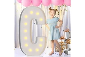 IMPRSV Marquee Light Up Letters, 4FT Marquee Letters Mosaic Letter for Balloons for Birthday Wedding Engagement Party Decor, Large Marquee Letters for Party Decoration Arch Kit Decorations Letter C
