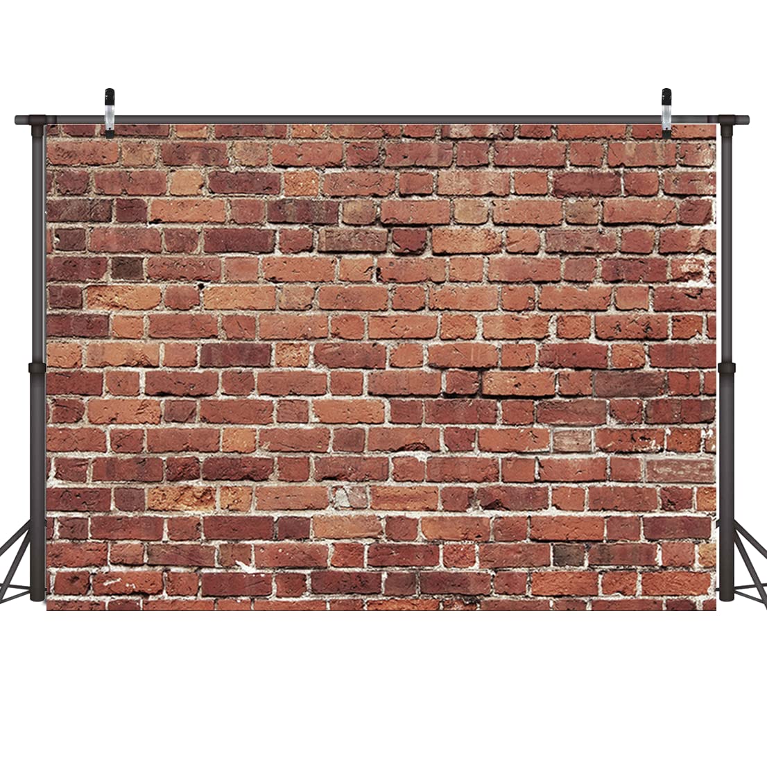 Photo 1 of Dudaacvt 7x5FT Red Brick Wall Backdrop Brick Photography Backdrop Baby Birthday Party Graduation Home Decoration Background