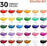 Shuttle Art 59 Pack Acrylic Painting Set with Tabletop Easel and Accessories view 3