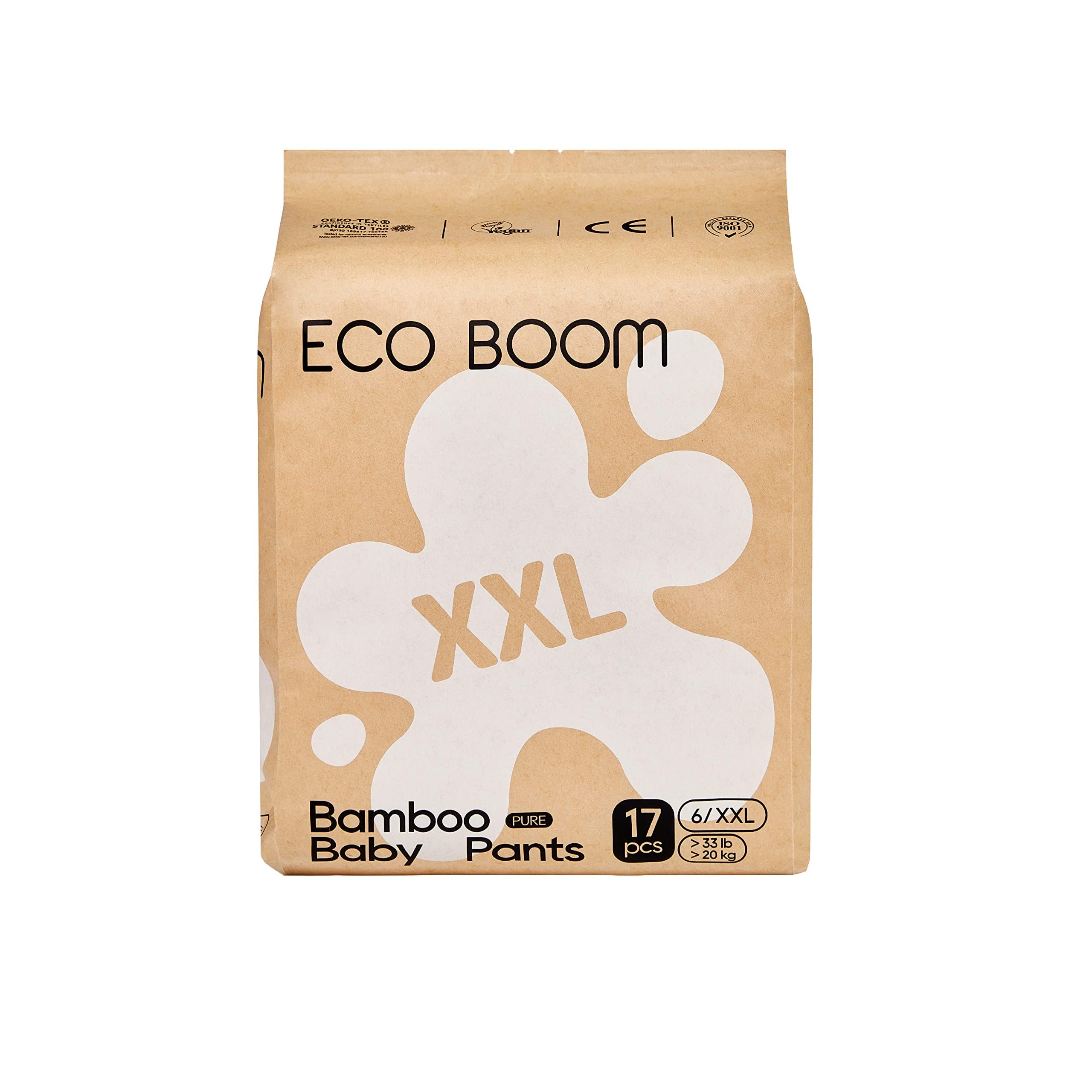 Photo 1 of ECO BOOM Training Pants for Toddler Potty, Hypoallergenic for Sensitive Skin, Size 6 Suitable for 33+lb (XXL - 17 Count)
