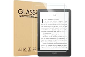 Aircawin Screen Protector for 6.8'' Kindle Paperwhite 11th Generation 2021&Kindle Paperwhite Signature Edition,9H Tempered Glass Film for Kindle,HD Clear,Bubble Free,Scratch-Proof,Case Friendly-2 Pack