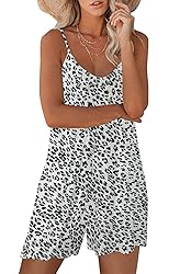 snugwind Womens Casual Leopard Printed Sleeveless