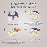 CUQOO Soft Close Toilet Seat D Shape with Adjustable Hinges view 5