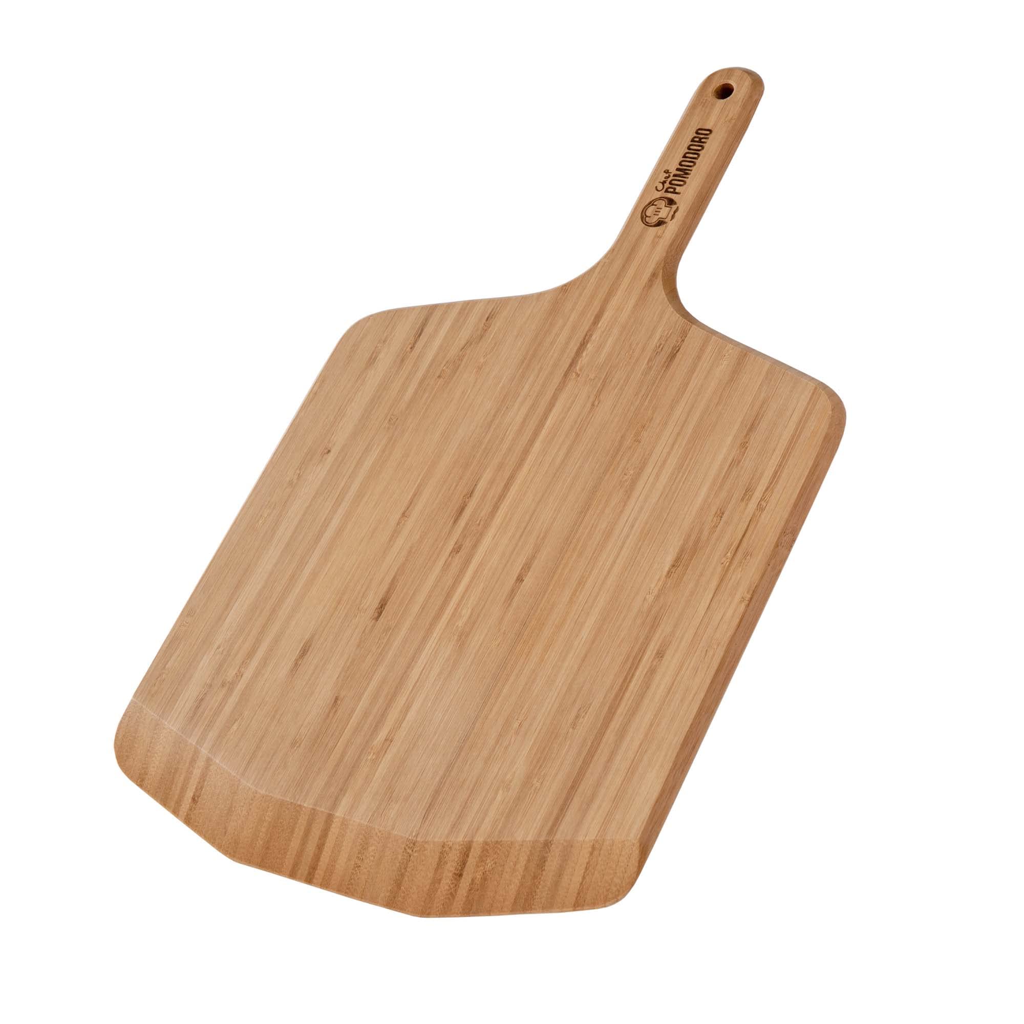 Photo 1 of Chef Pomodoro 12-inch Bamboo Pizza Peel, Wooden Pizza Peel 12 Inch, Homemade Wood Pizza Peel, Pizza Peel with Handle, Pizza Oven Accessories, Spatula Gourmet