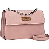 Wrangler Crossbody Purse for Women Shoulder Bag Vintage Wallets with Chain Strap