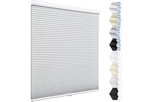 Moonice Cordless Blackout Cellular Shades, Cellular Blinds for Windows Door, Customize Honeycomb Window Blinds & Shades for Home Kitchen Bedroom Children Room Office, Easy to Install