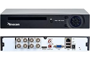 Xenocam 8CH 1080N Hybrid 5-in-1 AHD DVR (1080P NVR+1080N AHD+960H Analog+TVI+CVI) Standalone DVR CCTV Surveillance Security System Video Recorder Motion Detection HDD & Cameras not Included