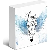 Sympathy Gifts for Loss of Loved One, Desk Decor, I Am With You Always, Wooden Box Sign, Windowsill Decor, Memorial Gifts, The Best Choice of Gifts for Bereavement. Condolence Remembrance Gifts. (010)
