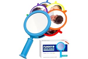 RAINBOW TOYFROG Emotion kids Mirror - Social Emotional Learning Activities & Autism Toys for Toddlers - Sensory Toys for Kids with Autism - Autism Sensory Products for Calm Down Corner - Therapy Games for Kids