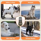 SlowTon Dog Boots Waterproof Non Slip Paw Protectors Reflective Strips view 8