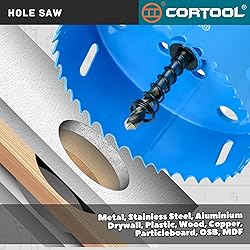Cortool 4-1/4" Hole Saw with Dust Bowl, Bi-Metal