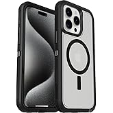 OtterBox iPhone 15 Pro Max Defender Series XT Case with MagSafe, Screenless, Rugged - Non-Retail Packaging - Clear/Black