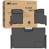 Nilight TPE Floor Mats for Ford F150 F-150 SuperCrew Crew Cab Bucket Seat 2010 2011 2012 2013 2014, All Weather Custom Fit Heavy Duty Floor Liners