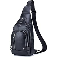 Amazon.com | Cross body Bags for Men Leather Sling Bag