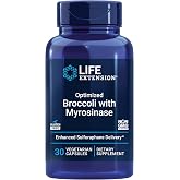 Life Extension Optimized Broccoli with Myrosinase, 30 Capsules | Liver &amp; Detox Supplement, Advanced Bioavailability, Gluten-Free, Non-GMO &amp; Vegetarian, 1 Daily