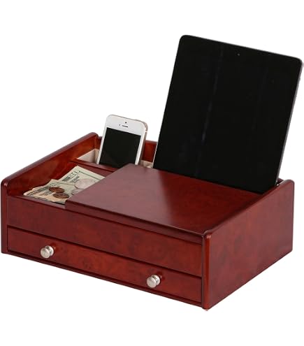 Mele and Co Carson Men's Dresser Top Valet Jewelry Box : Clothing, Shoes & Jewelry