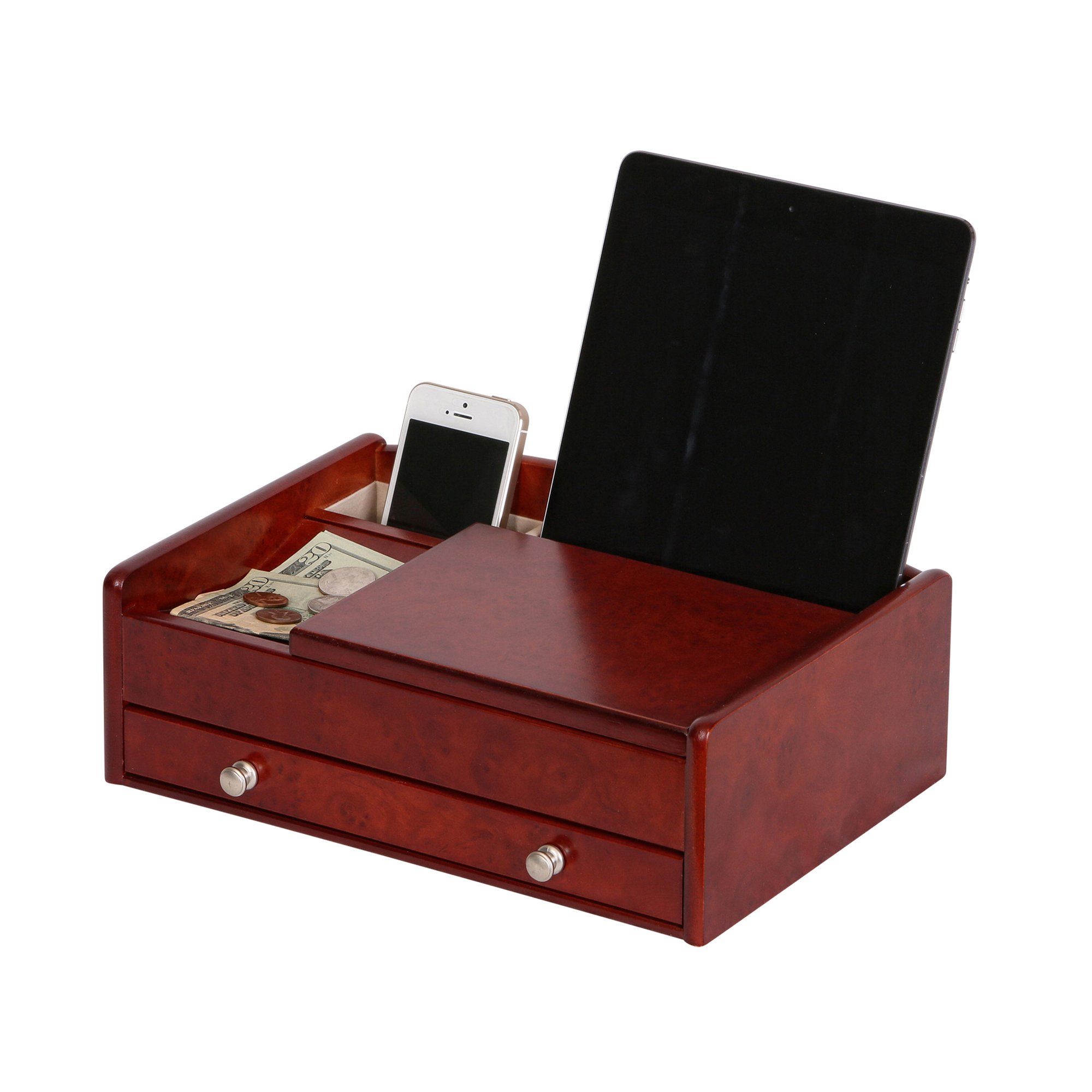 Photo 1 of Mele and Co Davin Men’s Dresser Valet Wooden Jewelry Box
