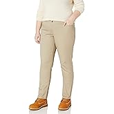 Lee womens Original Straight Leg (Plus and Standard Sizes) school uniform pants, Khaki, 7 US
