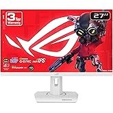 ASUS ROG Strix 27” 4K HDR USB-C Gaming Monitor (XG27UCG-W) – White, UHD (3840x2160) Dual Mode (4K 160Hz or FHD 320Hz), 1ms, F