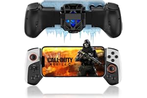 Joso Phone Controller for iPhone/Android with Cooler, Mobile Game Joystick with RGB Cooling Fan, Programmable Back Buttons/Tu
