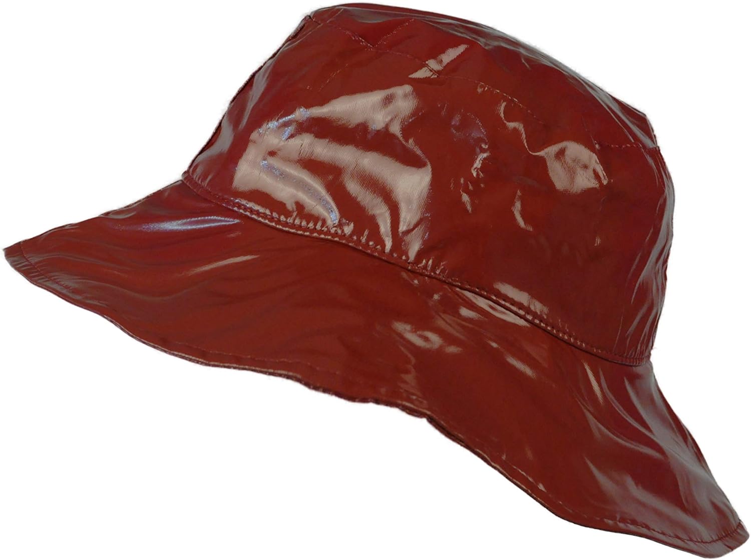 TOUTACOO, WideBrimmed Vinyl Rain Hat (Terracotta) at Amazon Women’s