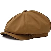 BOTVELA Men's Newsboy Flat Cap 100% Cotton Gatsby Ivy Golf Cabbie Hat