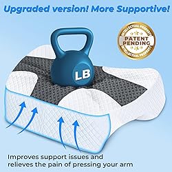 SAHEYER Side Sleeper Pillow with Arm Hole, Upgraded