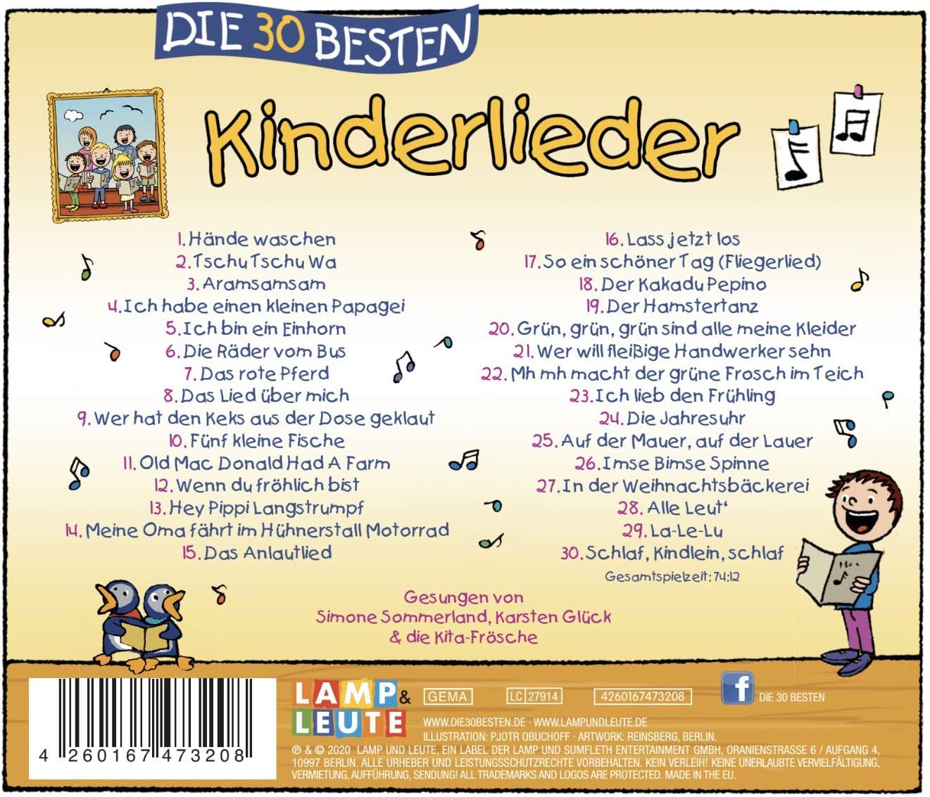 Die 30 Besten Kinderlieder, Multicoloured - Image 3