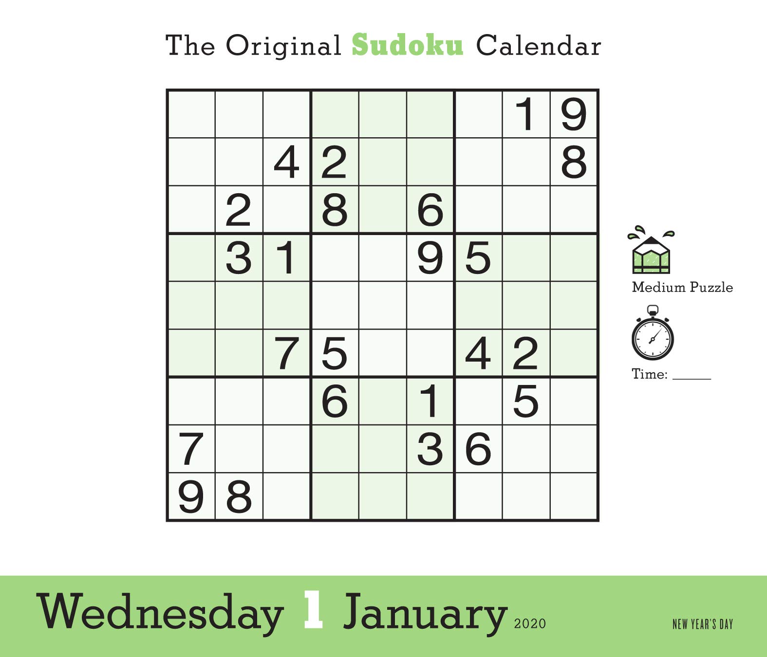 The Original Sudoku PageADay Calendar 2020 site_title