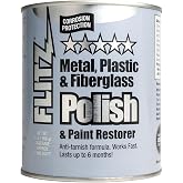 Flitz Metal Polish Paste for Chrome, Stainless Steel, &amp; Aluminum (2lb Can) | USA-made, non-abrasive polish for solid metals. Removes light oxidation w/ manual buffing; not for plated or coated surfaces