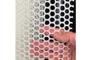 Plastic Fencing Mesh Netting for Balcony Safety Poultry Breeding Netting, 0.3in Hole Size,Reusable Cuttable Garden Protection
