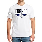 Icon Sports Officially Licensed France Football Federation Soccer Cotton T-Shirt - Unisex Adult