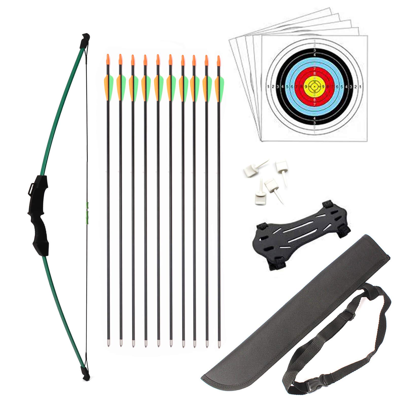 Buy HAN Bow and Arrow Set for Junior Hunting Beginner Bow Recurve Bow Archery Longbow Outdoor